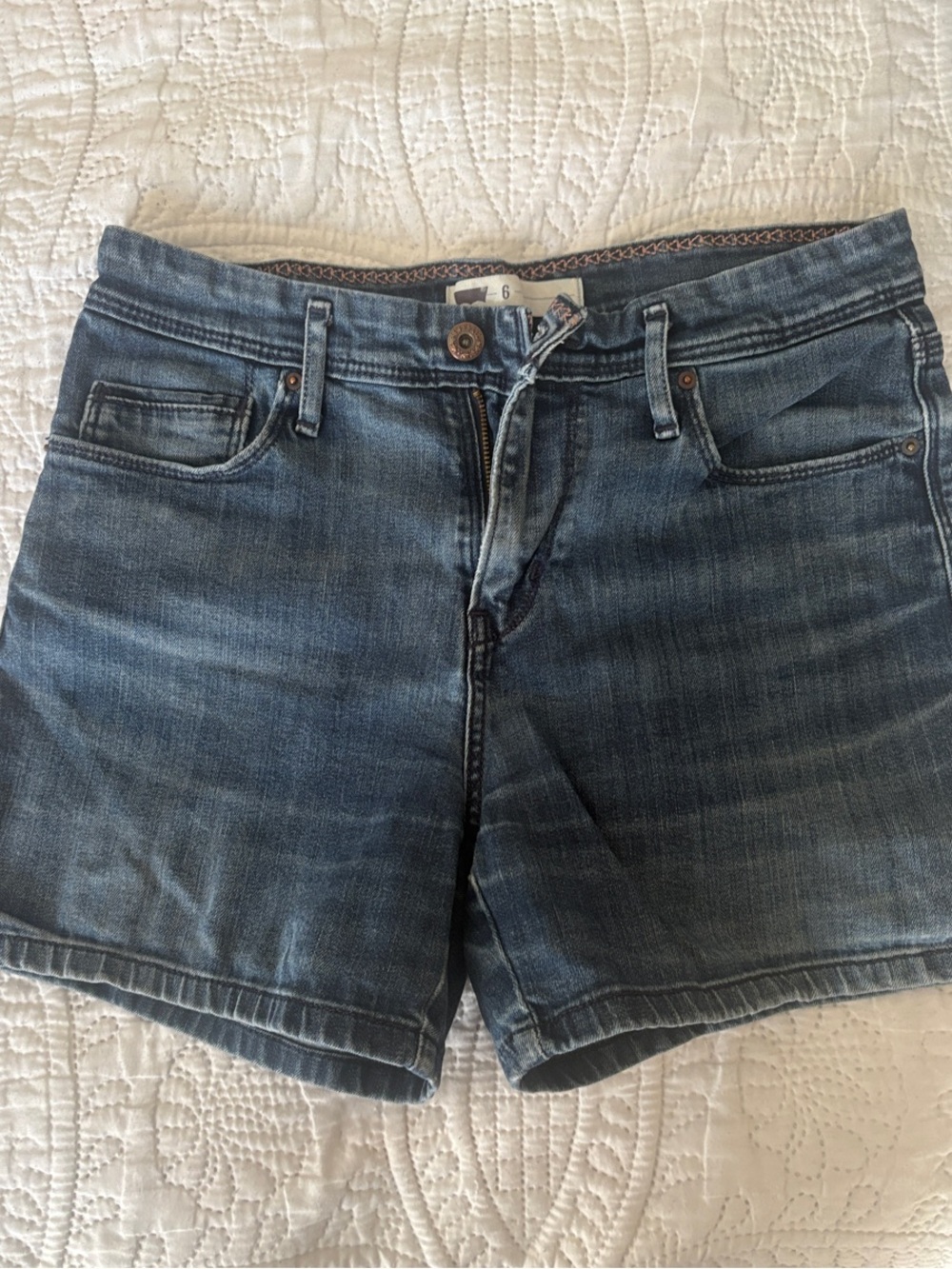 Levi's Classic Medium Blue Denim Shorts